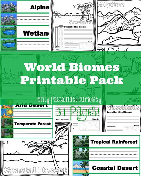 Learning About World Biomes Only Passionate Curiosity World Biomes Worksheet - World Biomes Worksheet
