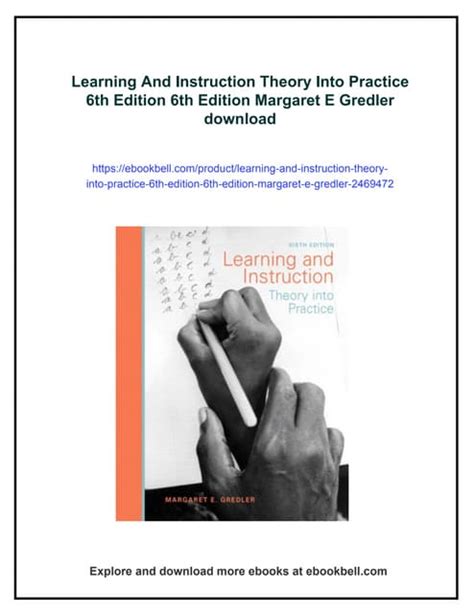 Learning And Instruction Theory Into Practice