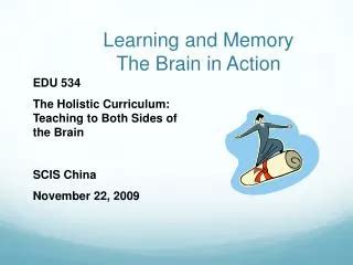 learning and memory the brain in action