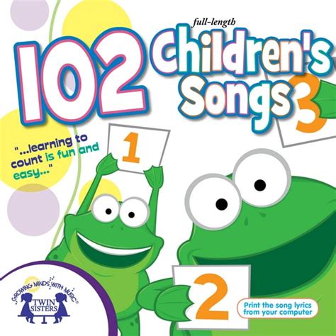 Learning Cd For Kindergarten   102 Children X27 S Songs Set Of 3 - Learning Cd For Kindergarten