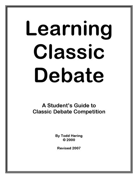 Learning Classic Debate Mdta