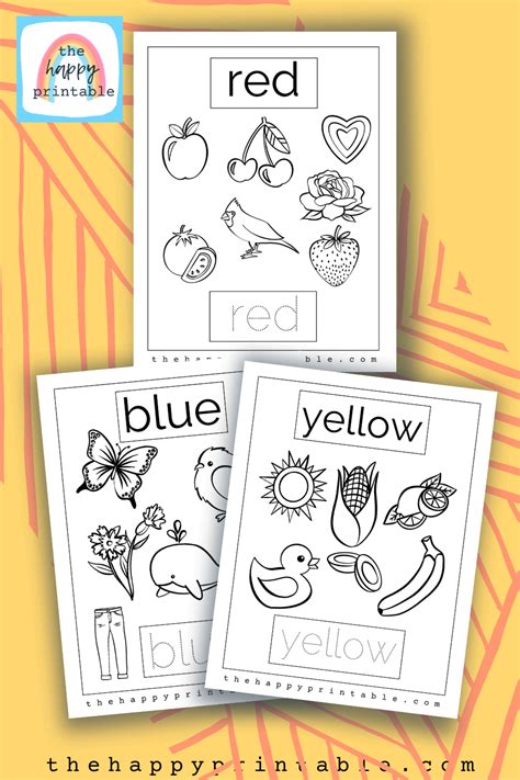Learning Colors Coloring Pages The Happy Printable Learning Colors Coloring Pages - Learning Colors Coloring Pages