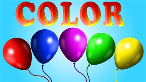Learning Colors For Kids With Balloons Kindergarten Youtube Kindergarten Balloons - Kindergarten Balloons