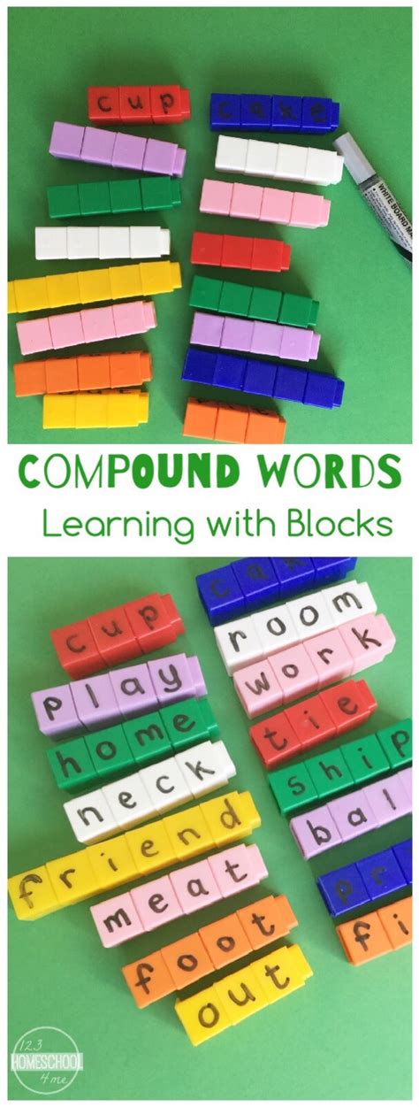 Learning Compound Words With Blocks Compound Word Activities 1st Grade - Compound Word Activities 1st Grade