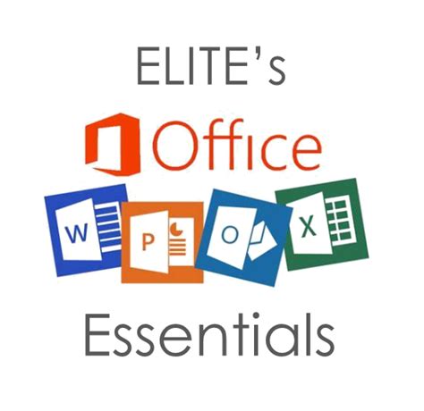learning essentials for microsoft office