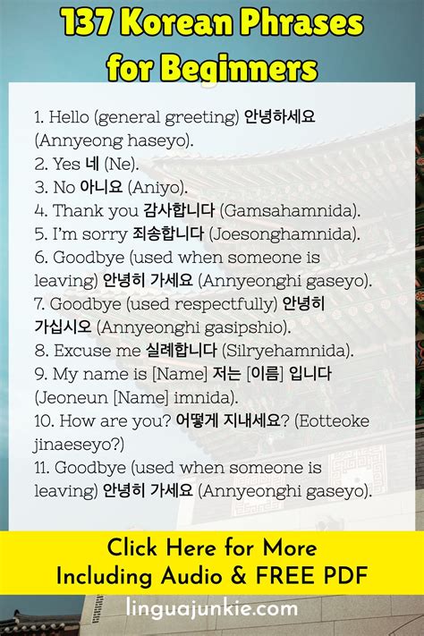 Learning Korean Language Audio And