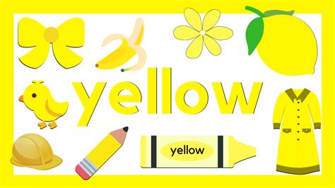 Learning The Color Yellow With A Fun Collage Yellow Worksheets For Preschool - Yellow Worksheets For Preschool