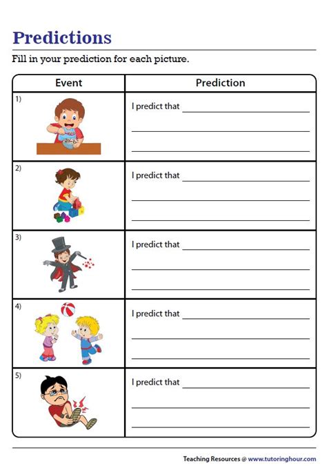 Learning To Make Predictions Worksheets 99worksheets Making Predictions Worksheet Third Grade - Making Predictions Worksheet Third Grade