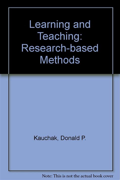 Full Download Learning And Teaching Research Based Methods 