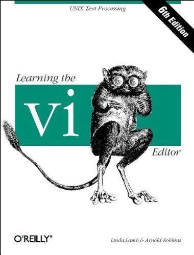 Download Learning The Vi Editor Nutshell Handbooks 