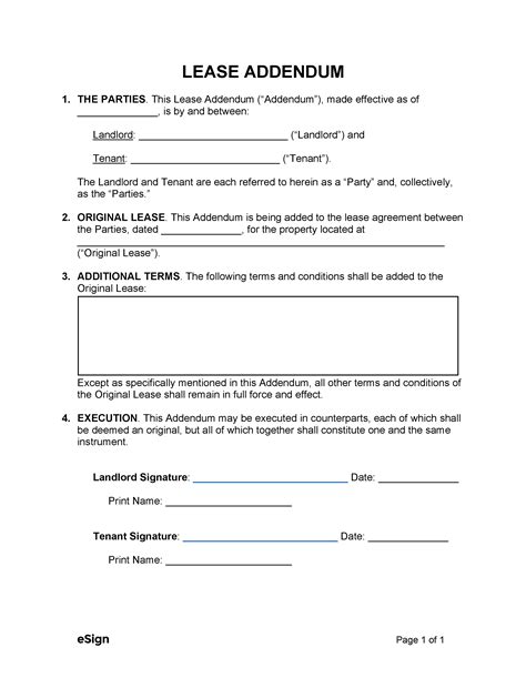 lease and trampoline addendum