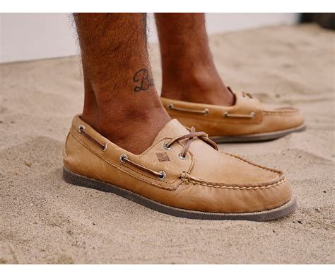 leather Sperry