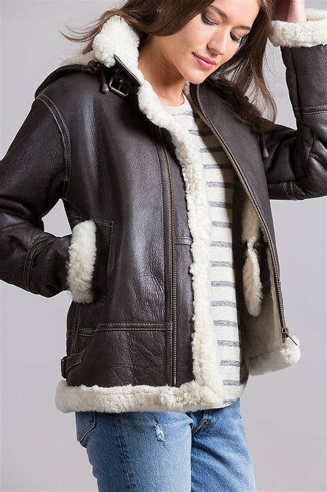 leather aviator jacket womens!