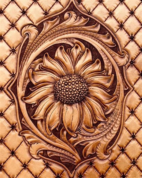 leather flower patterns