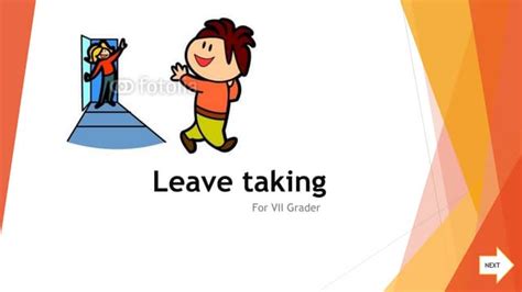 leave taking