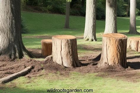 leaving a tree stump in the ground