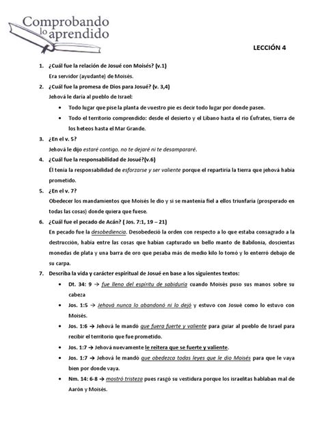 Leccion 4 Panorama Answer Key