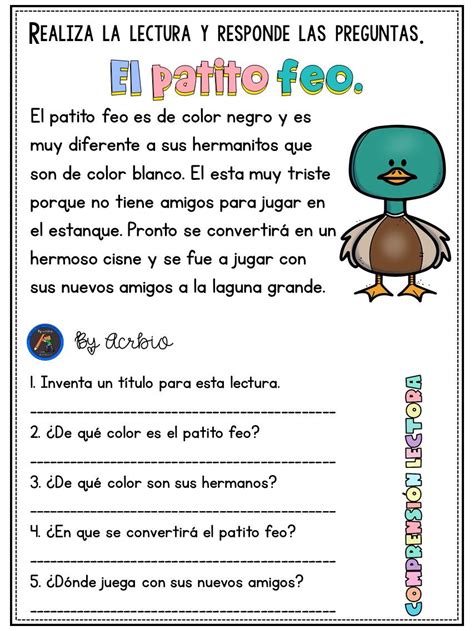 Lecturas De Comprension