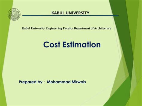 lecture 14 cost estimation university of washington