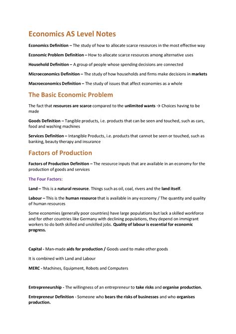 Lecture Notes For Economics Berkeley Haas