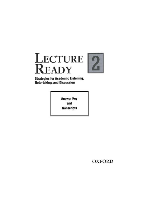 lecture ready 2 transcript answer key