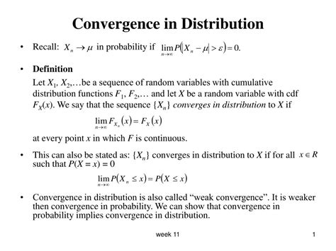 Download Lecture 15 Convergence In Distribution Continuous 