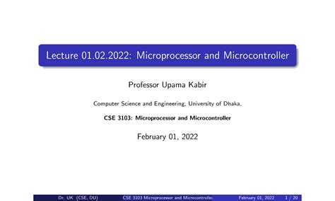 Read Online Lecture Note On Microprocessor And Microcontroller Theory 