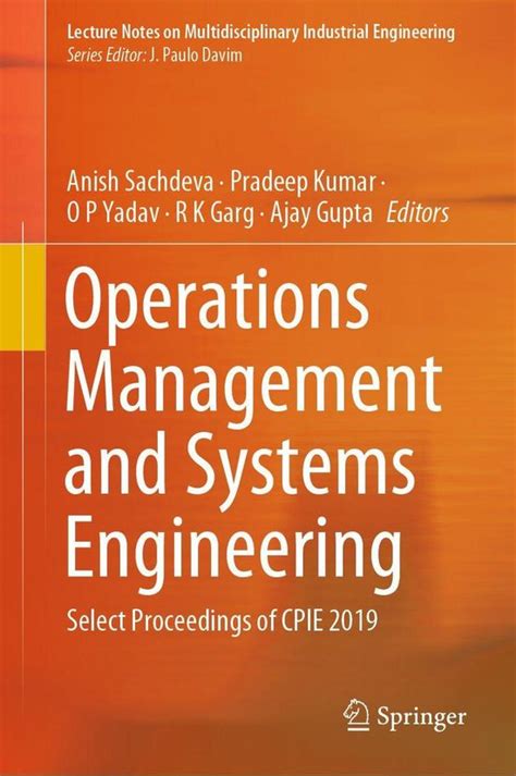 Full Download Lecture Notes In Management And Industrial Engineering 