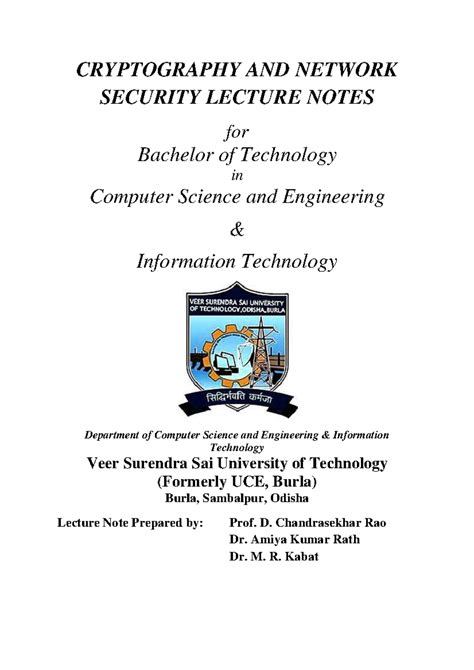 Read Lecture Notes On Cryptography Ucsd Cse 