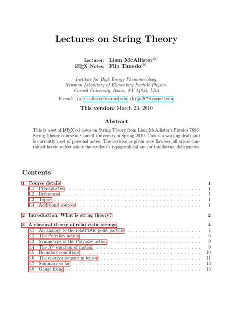 Lectures On String Theory Lecture Notes In Physics