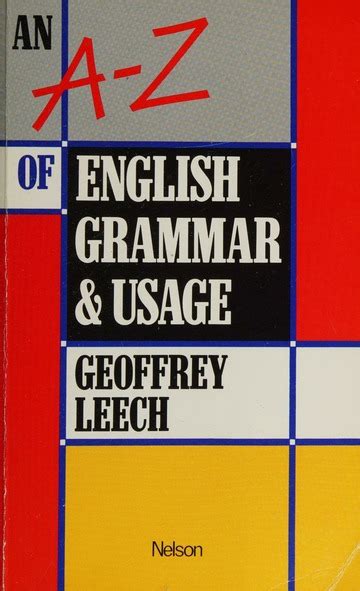 Leech Pdf Grammar Usage Geoffrey An A Z Of English