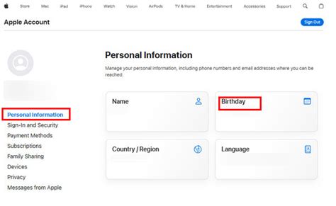 leeftijd wijzigen apple id