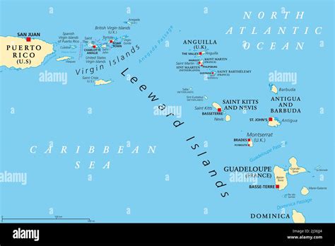 Leeward Islands Map