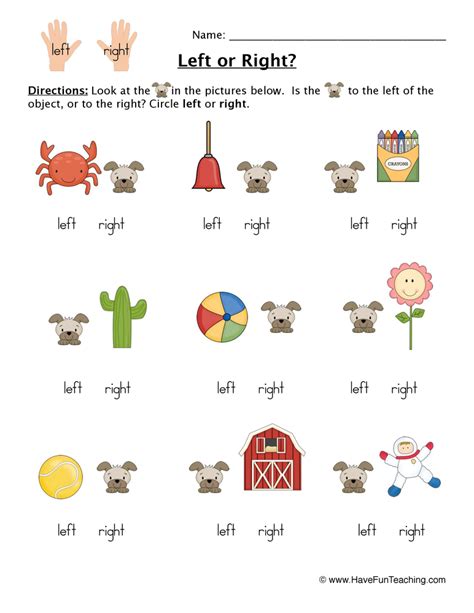 Left And Right Directions Worksheets Teaching Resources Tpt Teaching Left And Right Worksheets - Teaching Left And Right Worksheets