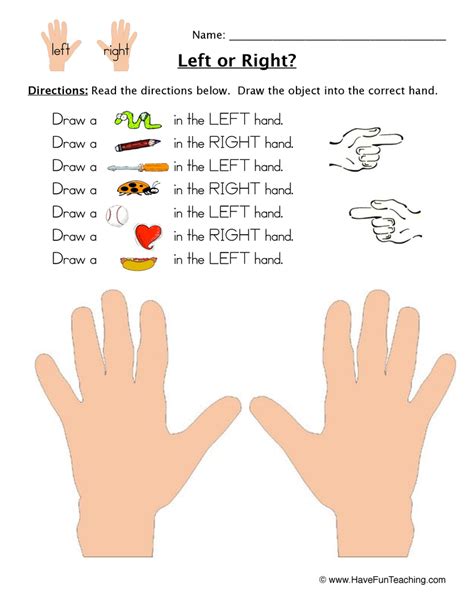 Left And Right Worksheets Teaching Resources Tpt Teaching Left And Right Worksheets - Teaching Left And Right Worksheets