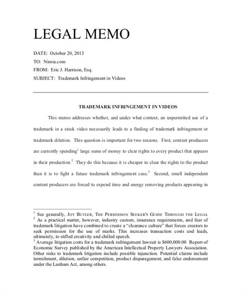 Legal Memo Sample