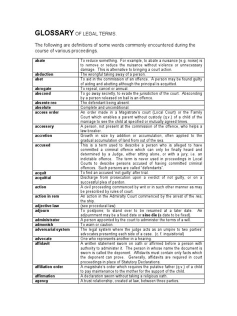 Legal Terminology Pdf