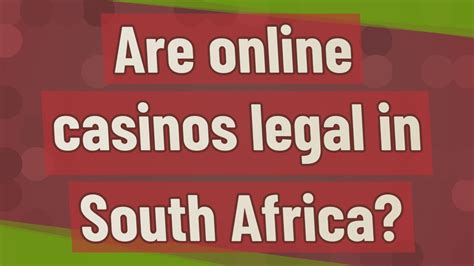 legal online casinos in south africa