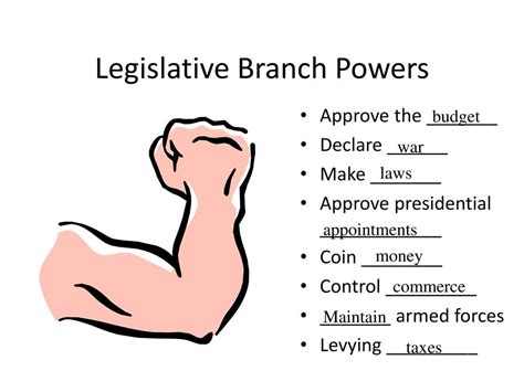 legislative branch powers organization