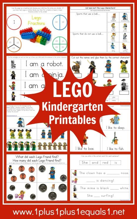 Legos Kindergarten Printables 1 1 1 1 Lego Kindergarten - Lego Kindergarten
