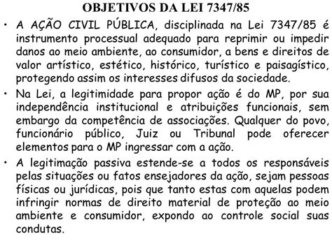 Lei 7347 85