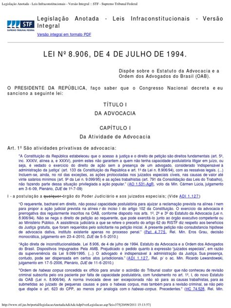 Lei 8906 94