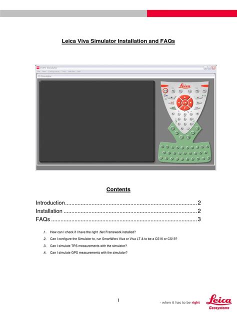 Leica Viva Simulator
