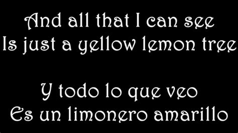 Lemon Tree Letra