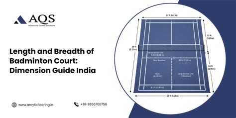 Length And Breadth Of Badminton Court