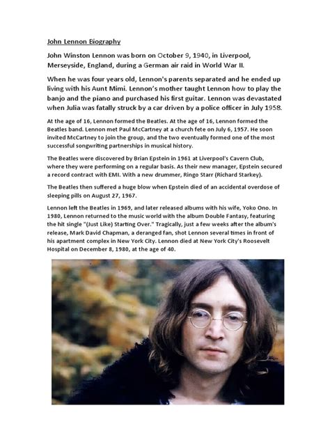 lennon biography