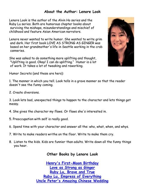 lenore look biography