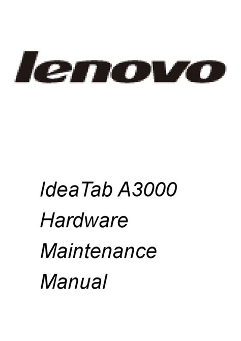 Download Lenovo A3000 Manual 