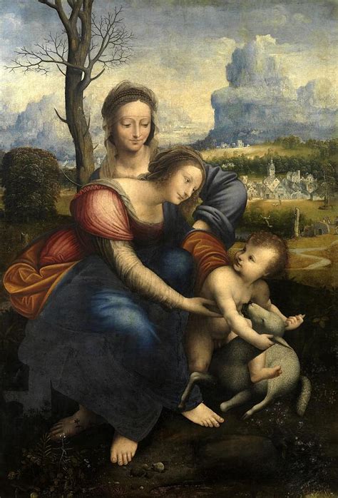 Leonardo Da Vinci Virgin And Child With St. Anne