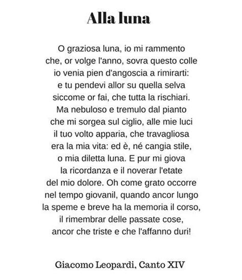 Leopardi Alla Luna
